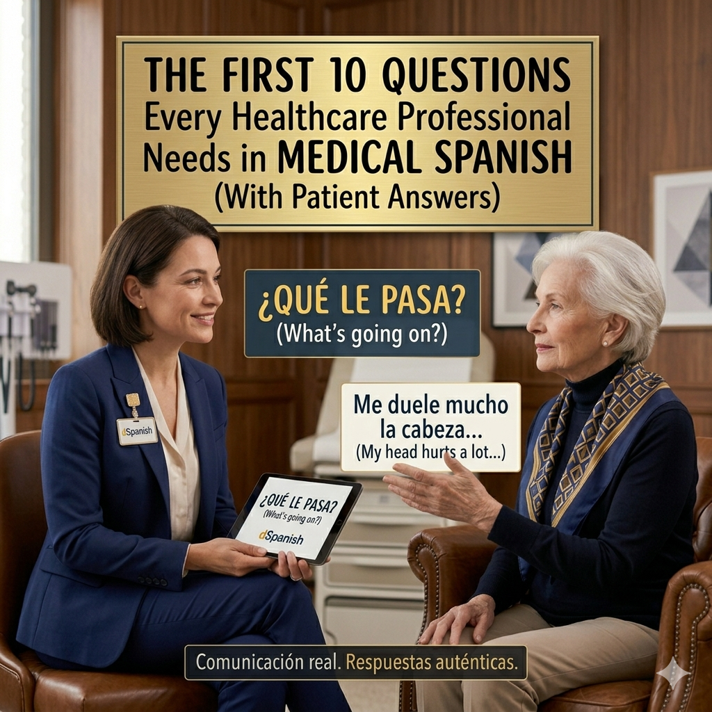The First 10 Questions Every Healthcare Professional Needs in Medical Spanish (With Patient Answers)
