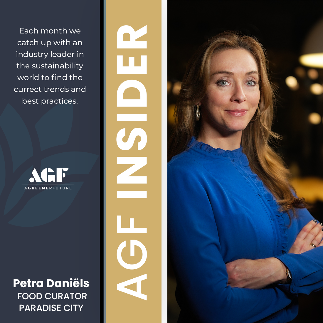 AGF Insider: Petra Daniëls’S TOP TIPS FOR MORE SUSTAINABLE EVENTS 