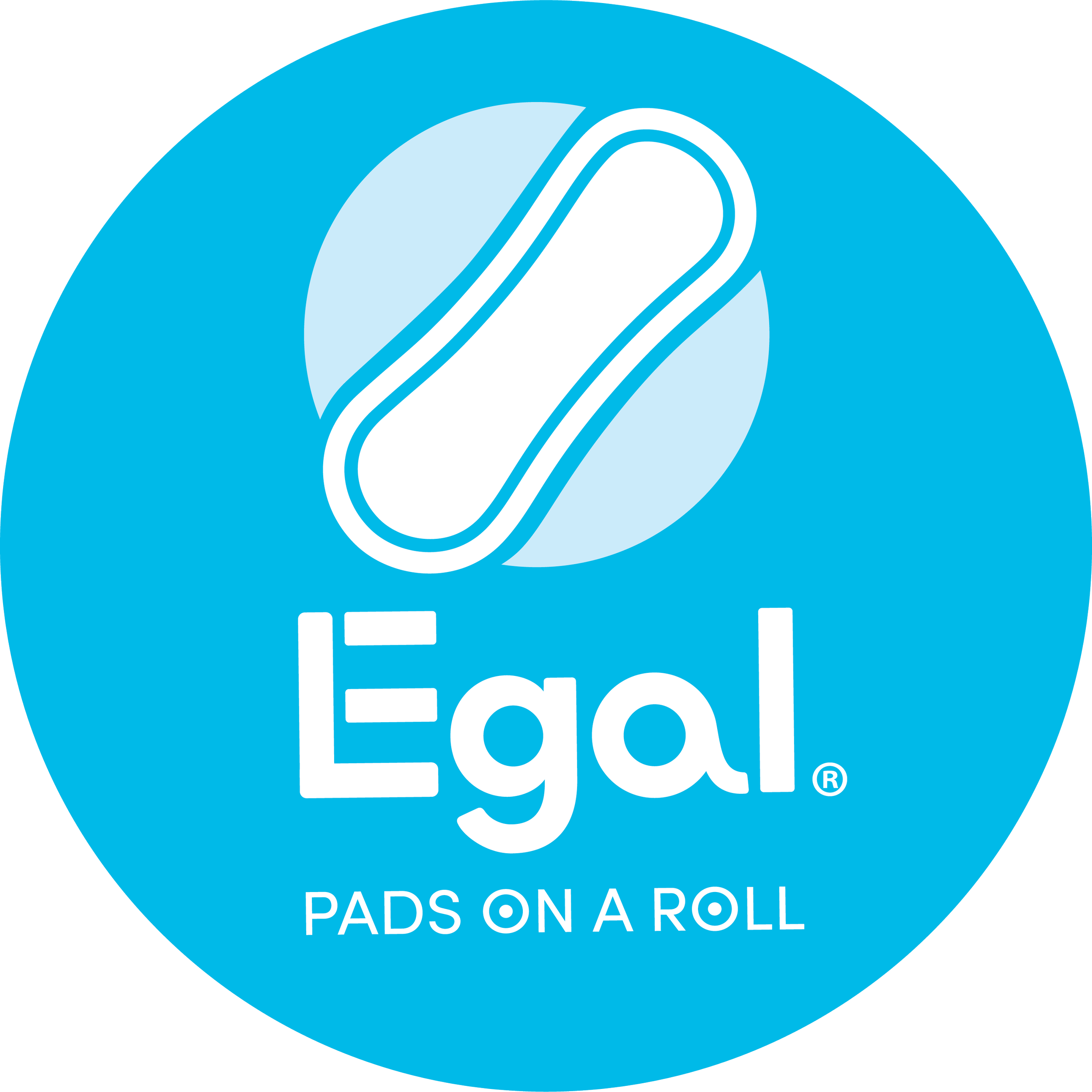 Egal pads on a roll