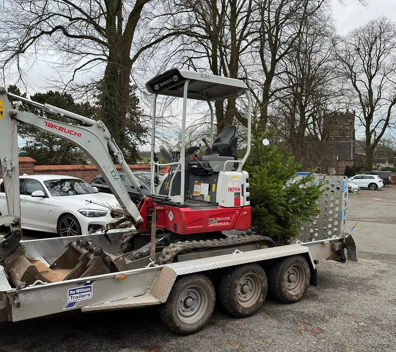 Doing our bit 🎄 community Christmas tree from @jacksonsnurseries delivered and planted ready for the big man to visit 🎅🏼 #jcmestates #community #christmas