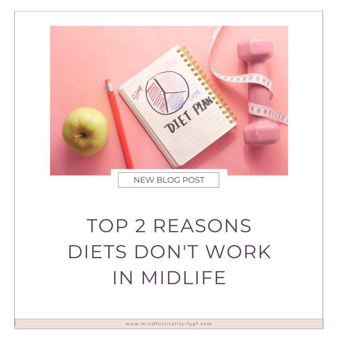 NEW BLOG POST: Top 2 Reasons Diets Don't Work in Midlife!

If you've been &quot;doing everything right&quot; like working out 5 days per week, cutting sugar and carbs and you're STILL not losing weight, there's a reason why.

Check out my latest blog