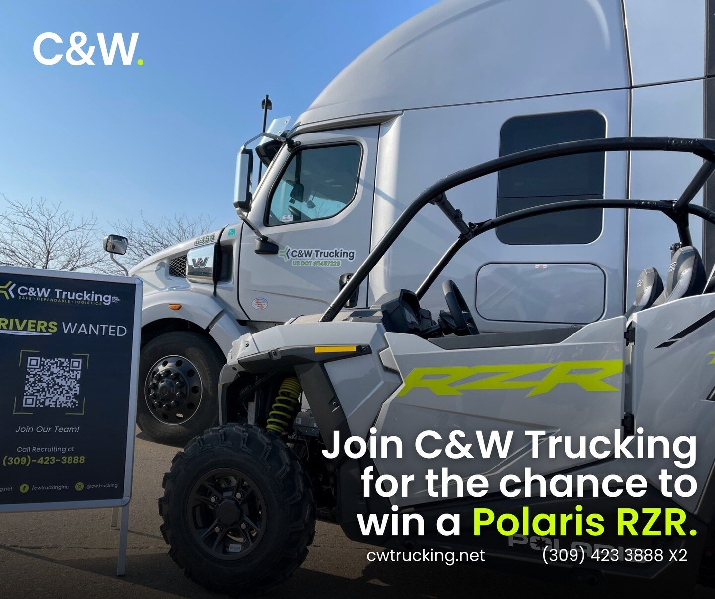 C&amp;W is looking to hire quality Company, Lease Purchase and Owner Operator Drivers to join our ever-growing team.  We are offering great pay, consistent lanes, and frequent home time throughout the I-35 Corridor and Midwest Area.  All new hires qu
