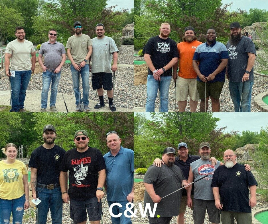 Some of our Bettendorf staff got together for some mini golf last week! ⛳ #CWTrucking