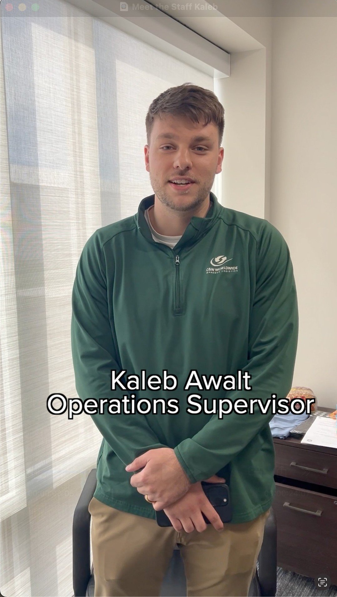 Meet Kaleb, one of our Operations Supervisors!
Interested in becoming a driver at C&W? Go to our website at cwtrucking.net/drive or call 309-277-8096.