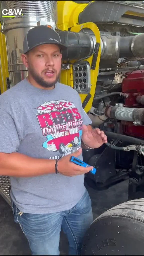Don't let brake issues put you out of service! Watch as Kyle, our Maintenance Director, demonstrates what to look for when inspecting brake drums and rotors. #brakesafetyweek #truckingsafety