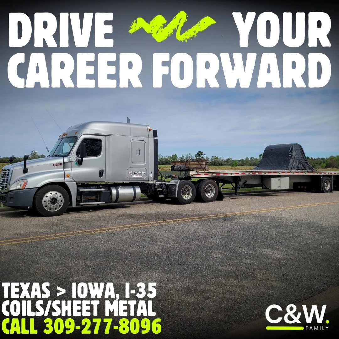 Drive with Freedom and Flexibility! πͺ
π Please apply at: https://intelliapp.driverapponline.com/c/cwtrucking
π Or call us at 309-277-8096 for more details
We’re looking for skilled truck drivers experienced with hauling coils and flat sheet