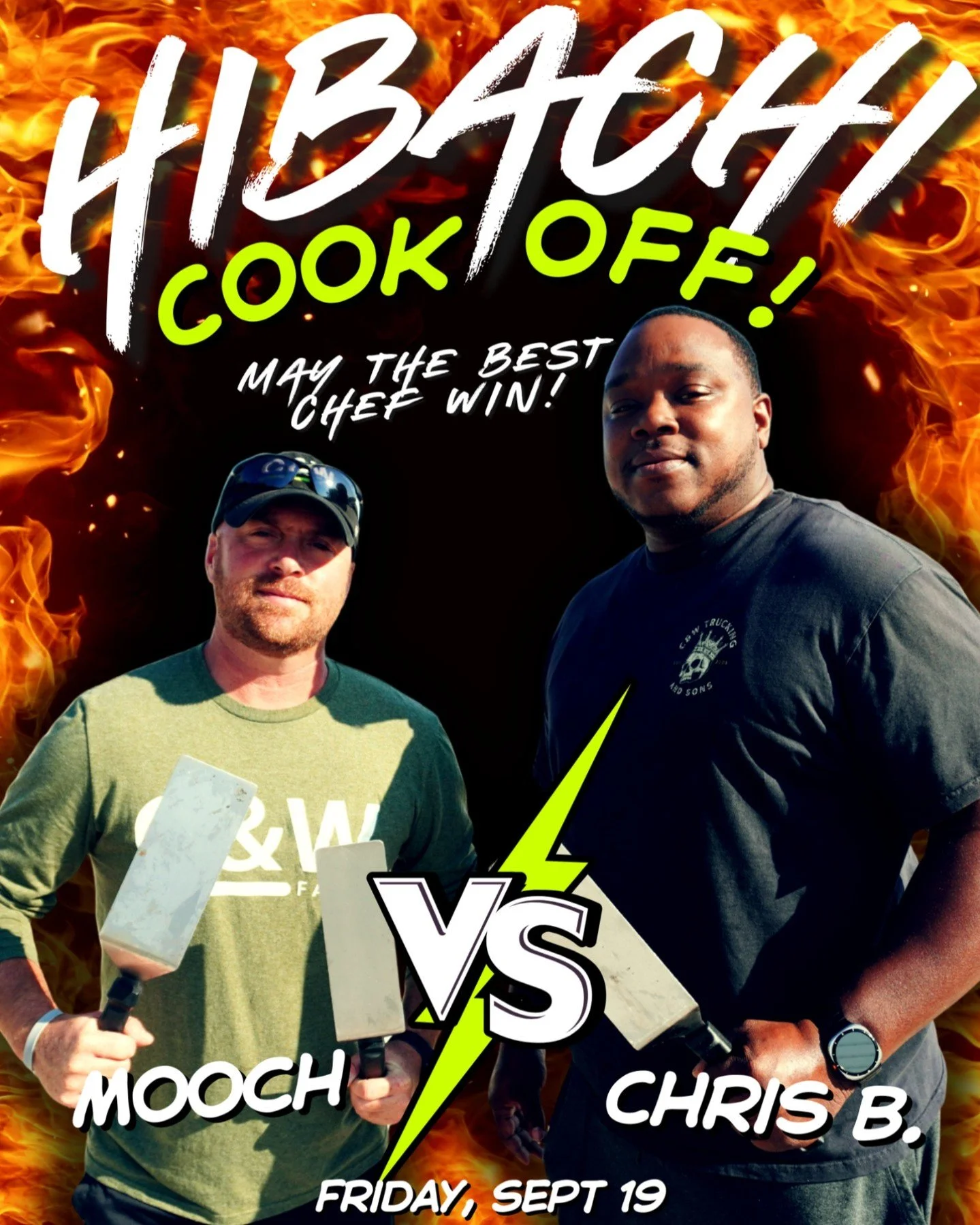 ð¥ Get ready ð¥ The Hibachi Cook-Off is this Friday! Come by the yard for lunch on Friday to determine who is C&W’s top chef! ðšð³ðð¥¢
