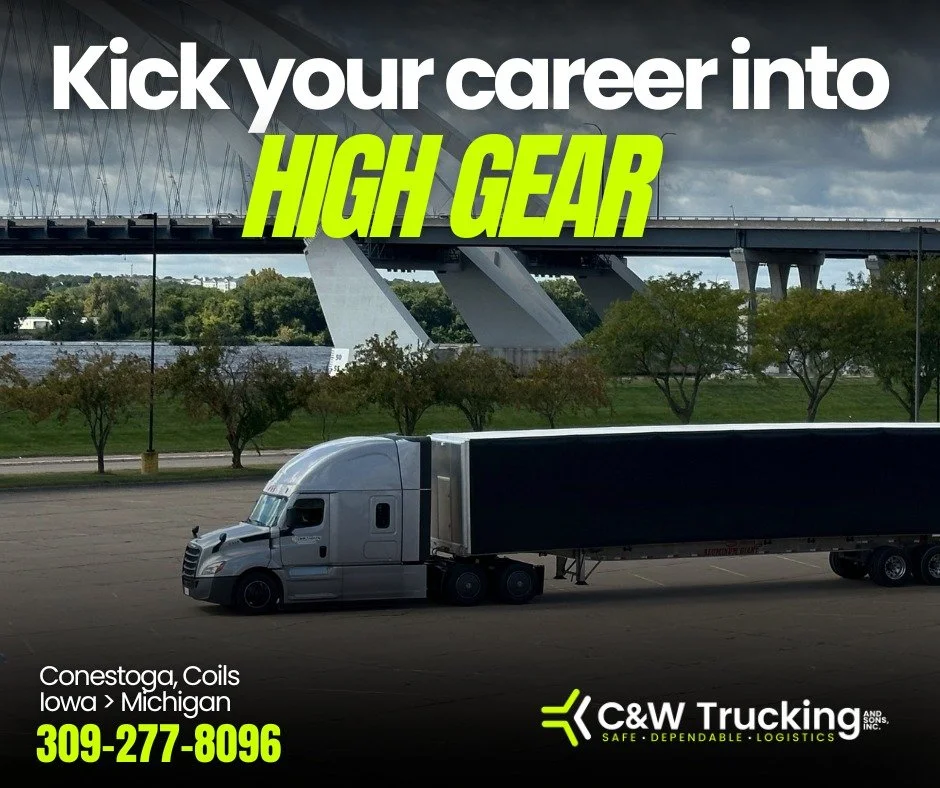🚛 Kick your career into high gear; routes with C&W await! 💪
👉 Please apply at: https://intelliapp.driverapponline.com/c/cwtrucking
📞 Or call Amanda at 309-277-8096 for more details
We’re looking for company drivers with experience haul