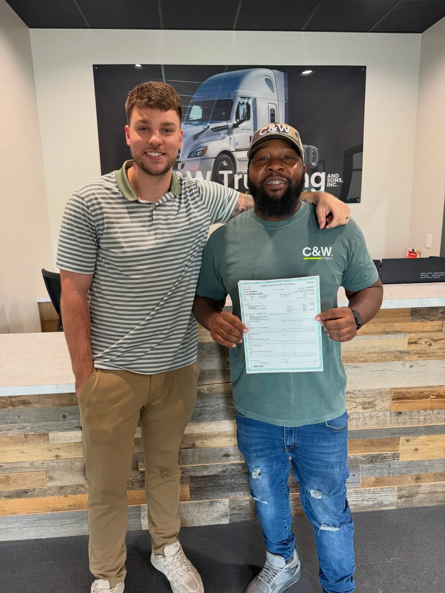 A big shoutout to Reggie on becoming the owner of his truck following the completion of his LP program! Congrats Reggie! 🎉