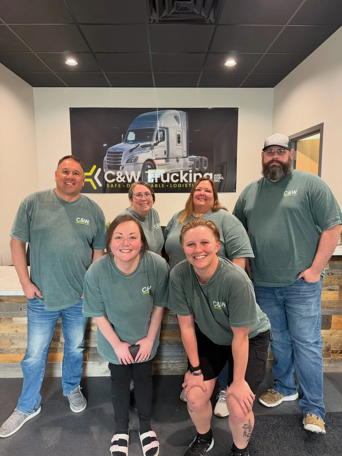 Twinning at the office! Great minds think alike 😉 #trucking
