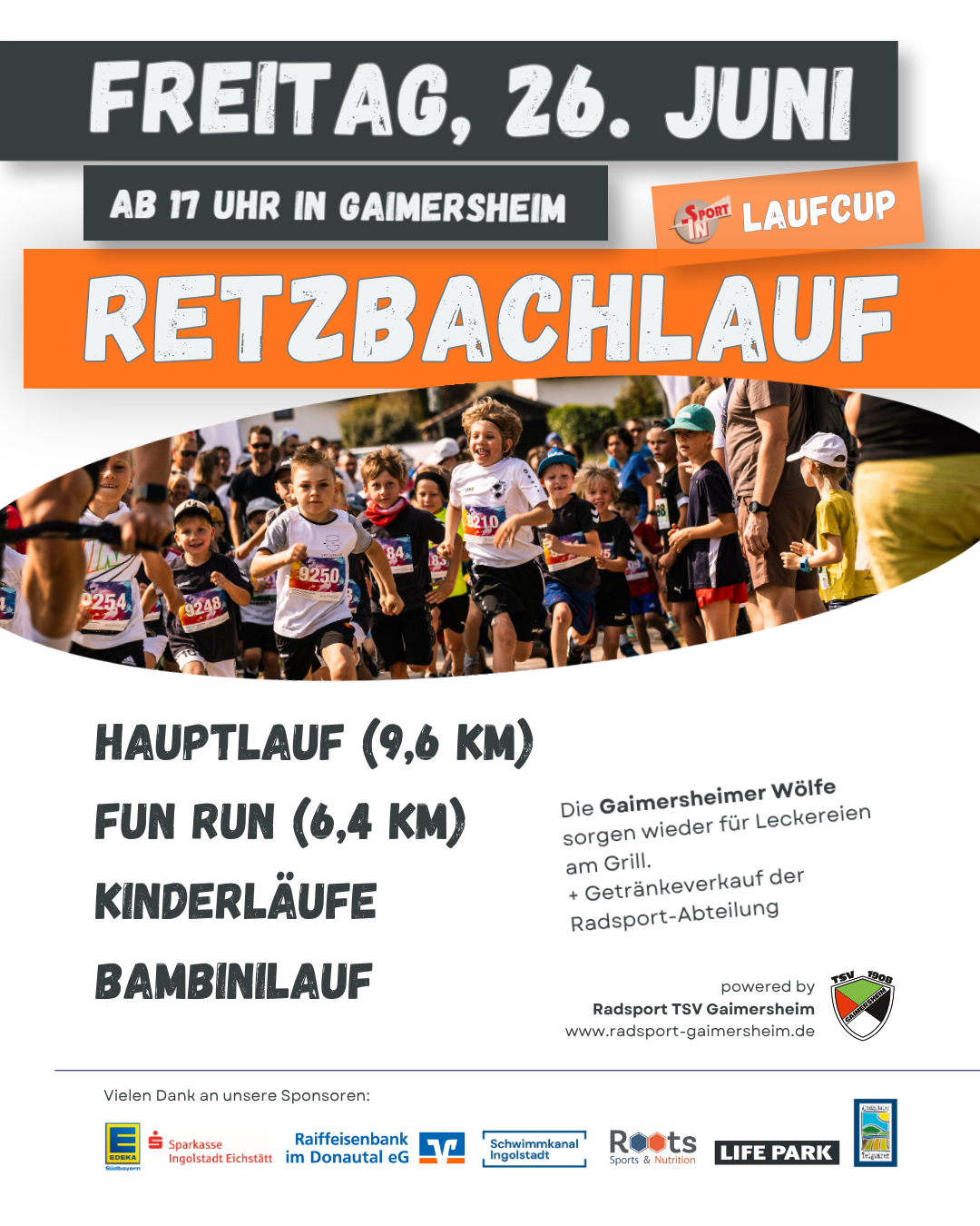 Retzbachlauf Gaimersheim am 26. Juni – Anmeldung geöffnet