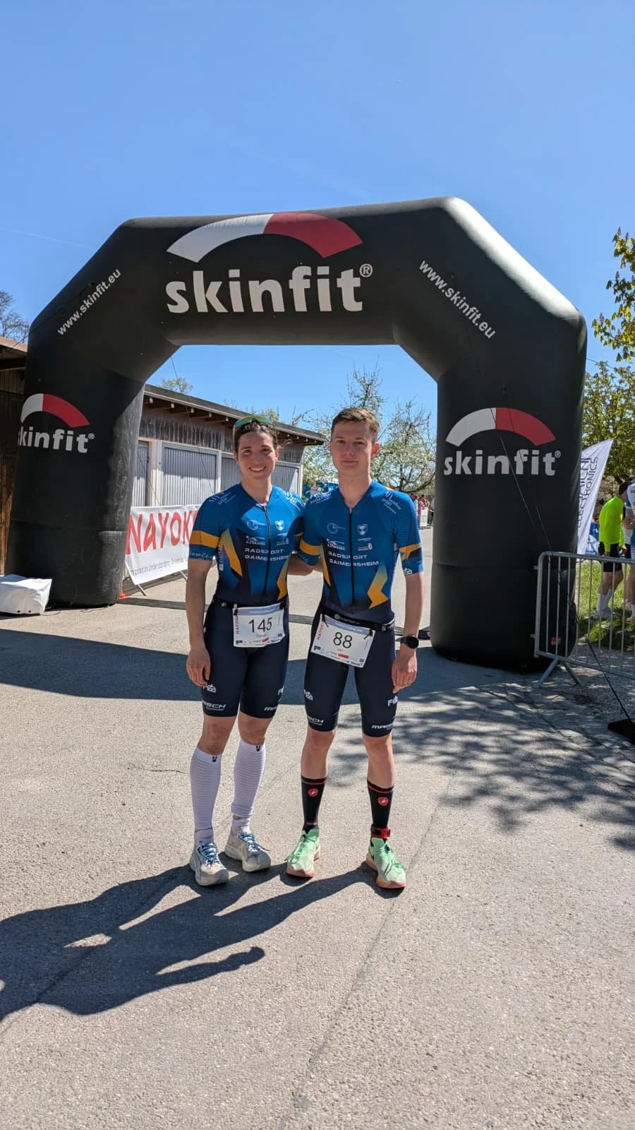Conni und Jan glücklich im Ziel
