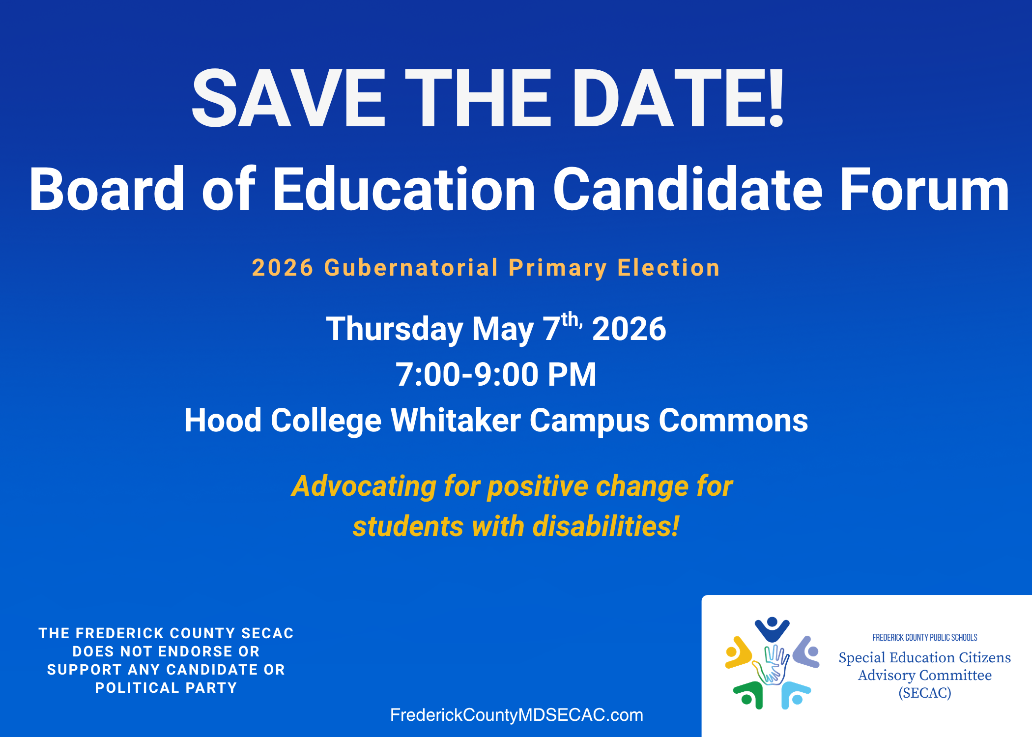 2026 Board of Education Candidate Forum