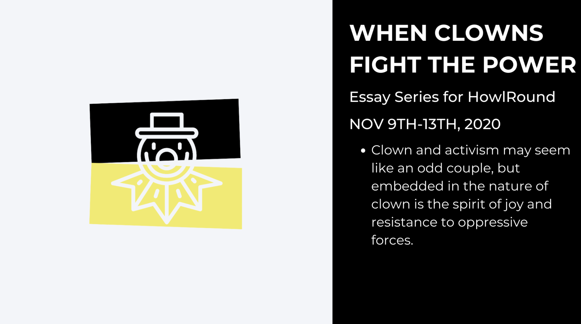 When Clowns Fight The Power Logo