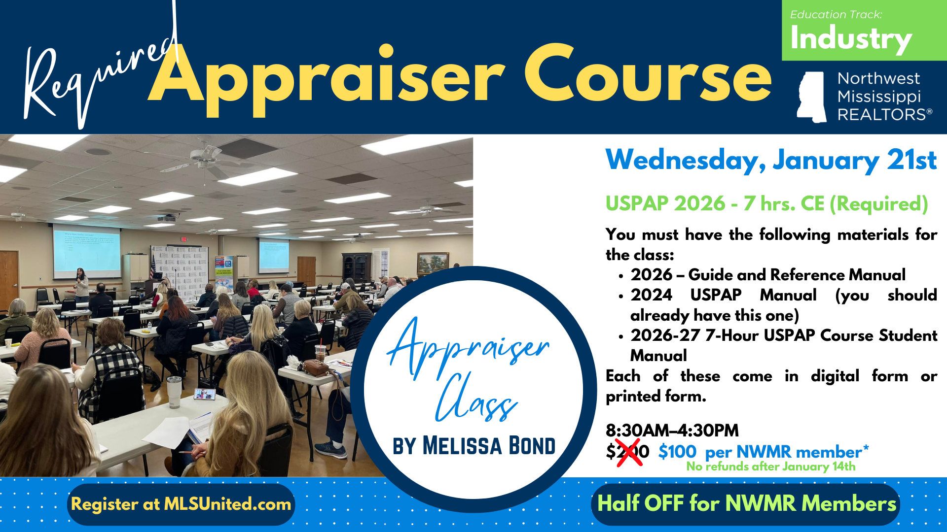 (Required) Appraiser Classes with Melissa Bond
