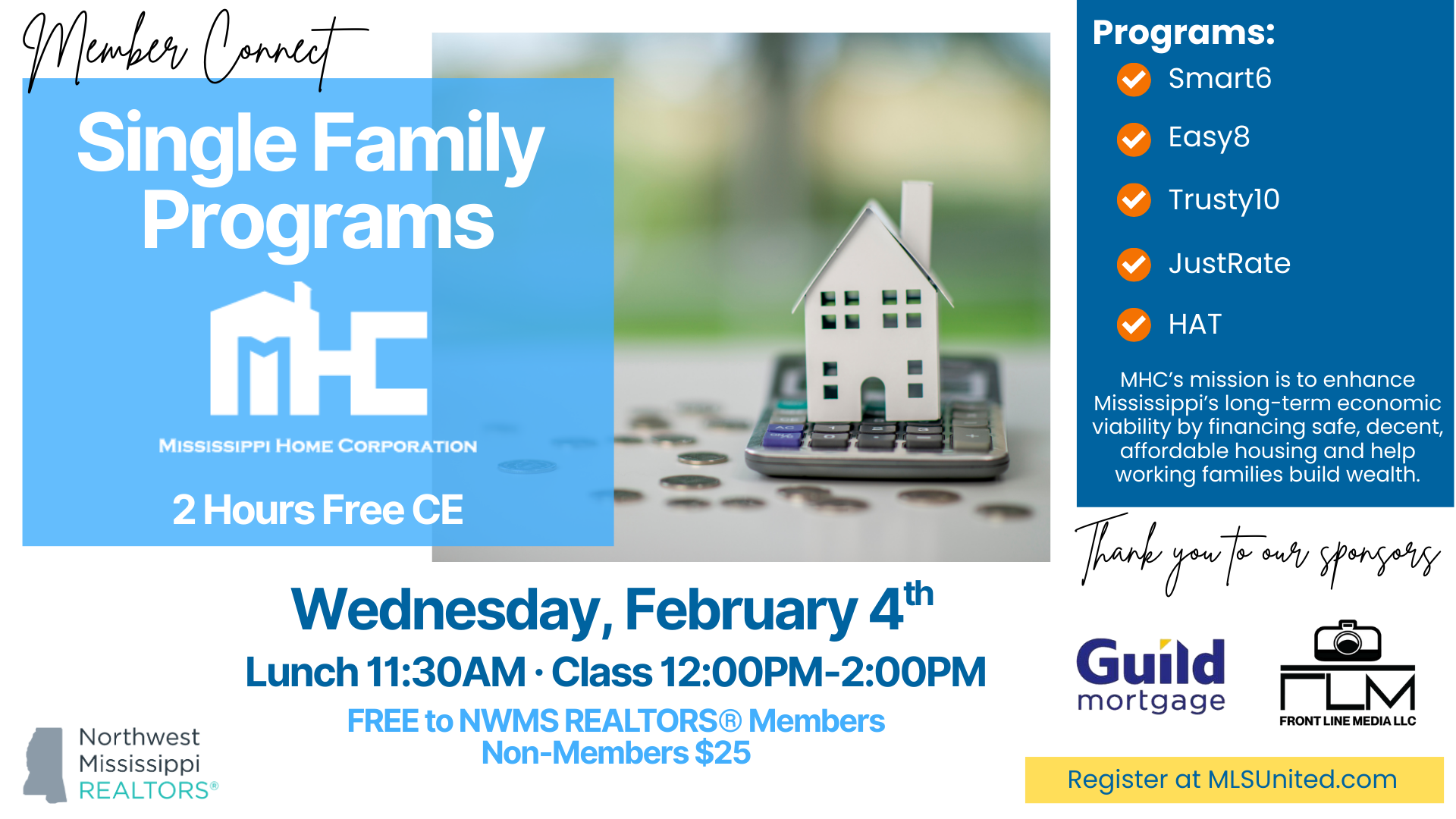 February Member Connect – Single Family Programs with Mississippi Home Corp