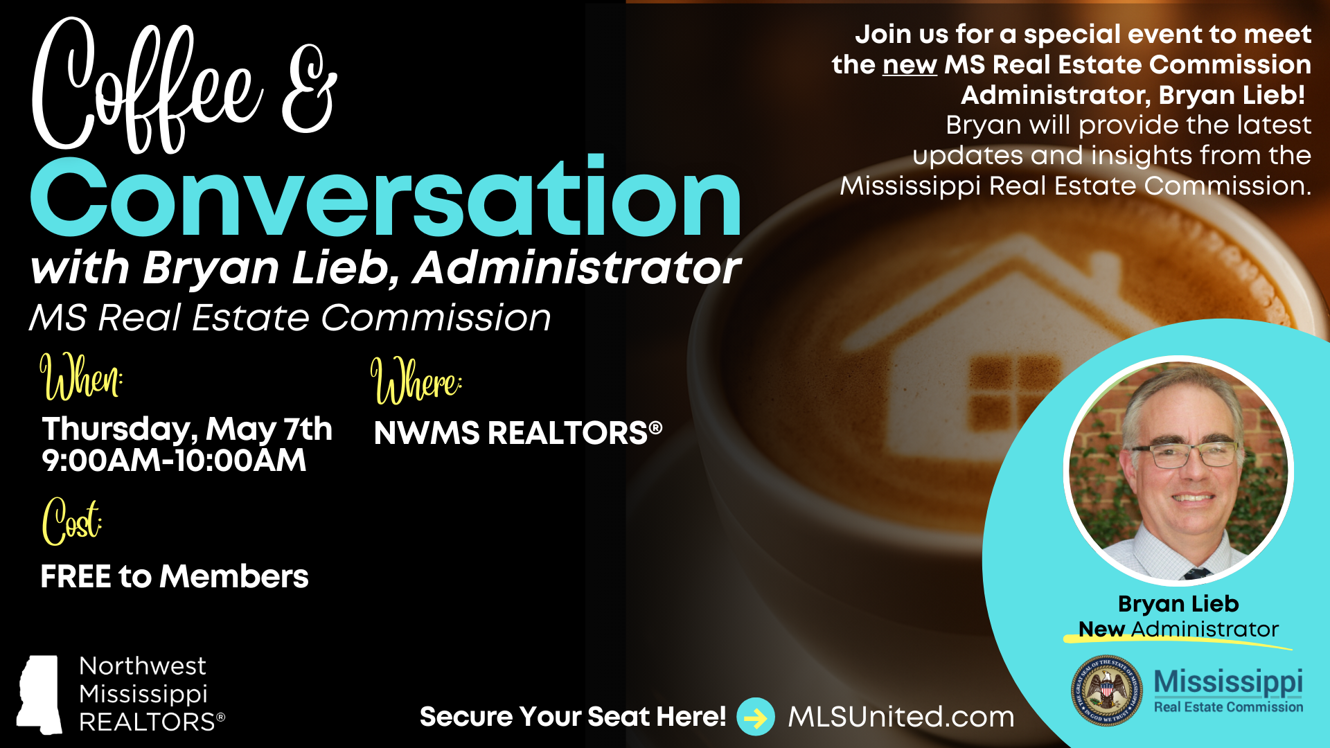 Coffee &amp; Conversation with Bryan Lieb, Administrator MREC