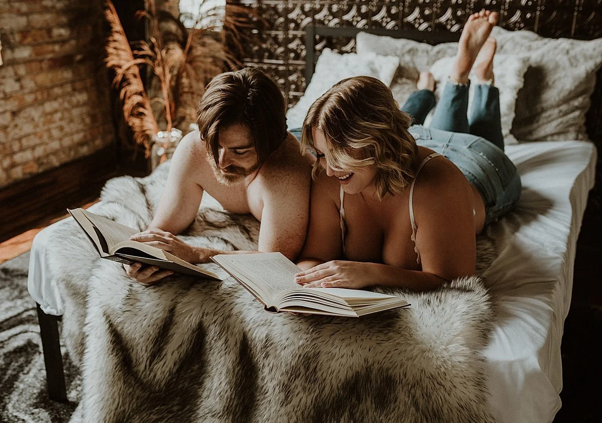 Sweet to Spicy Couples Shoot | Fort Wayne Boudoir Photographer