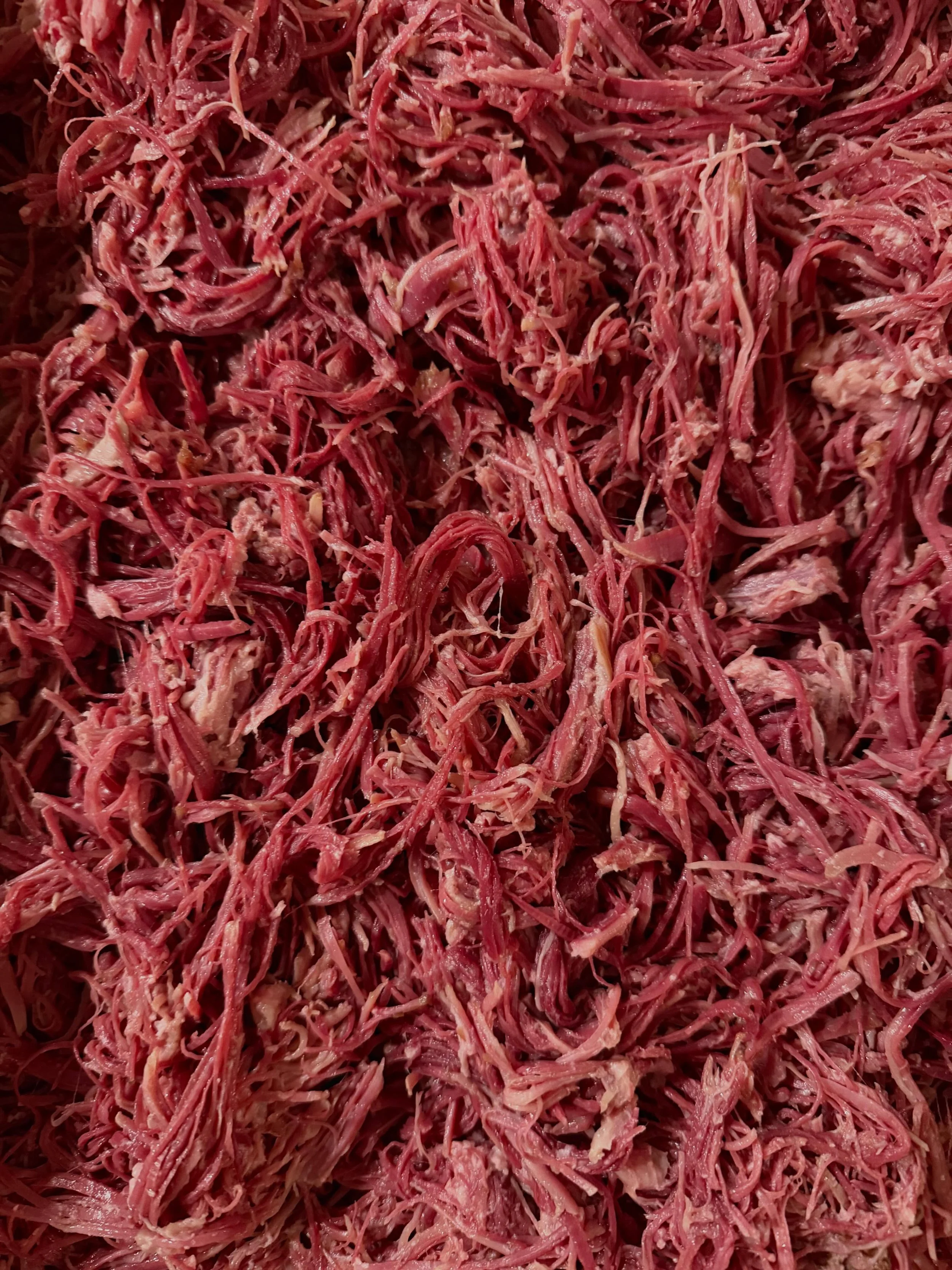 On a lark, I made some corned beef.  Gonna run a special today:  pulled corned beef brisket, house slaw, dill pickles and mustard on a hoagie.  Come get some, ya creeps.