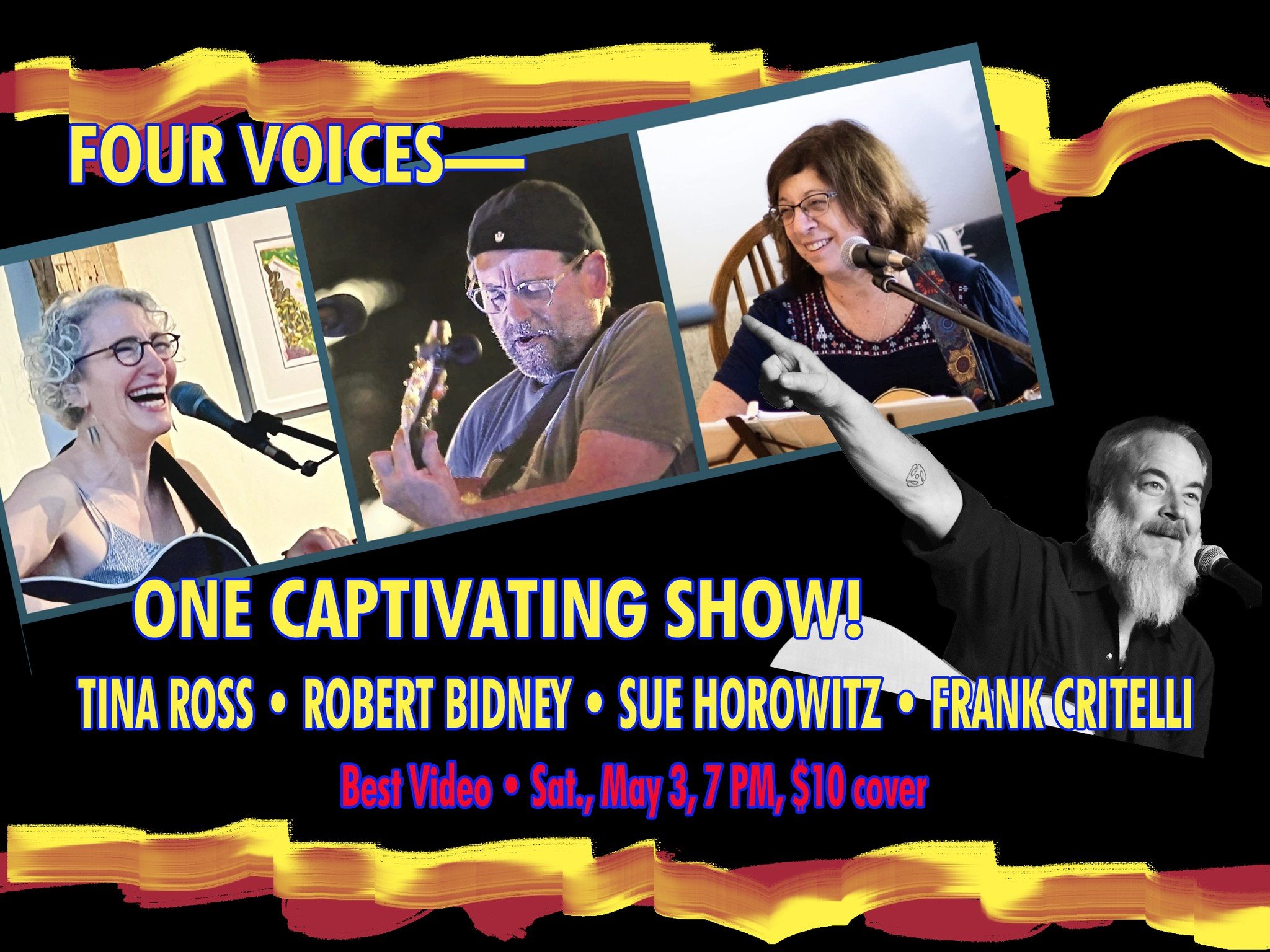 TINA ROSS, SUE HOROWITZ, ROBERT BIDNEY, FRANK CRITELLI : SINGER/SONGWRITER