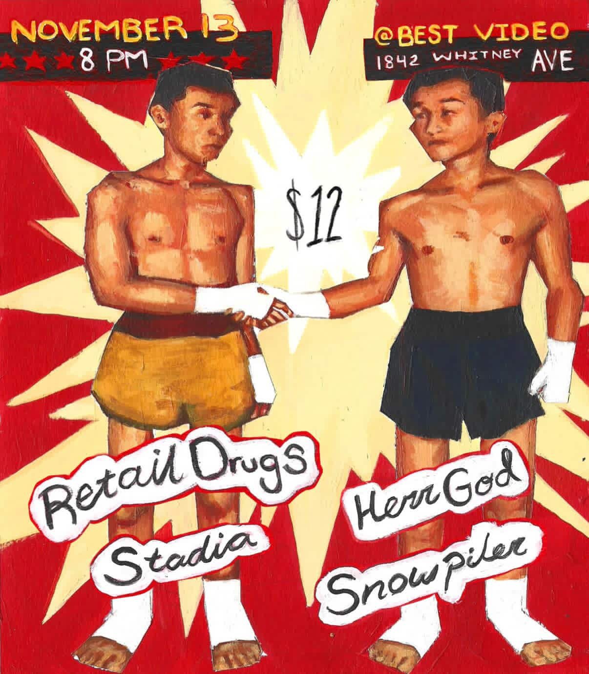 SNOWPILER/STADIA/RETAIL DRUGS/HERR GOD: INDIE
