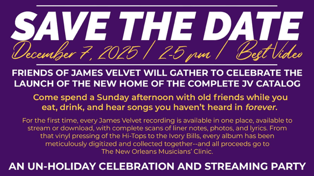 An Evening with Friends of James Velvet