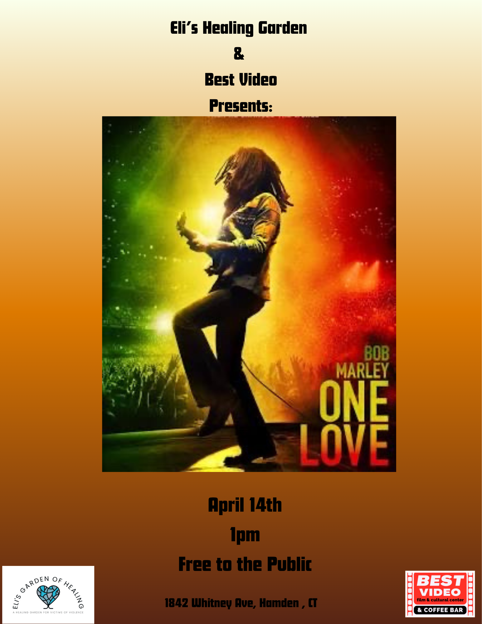 Teen Movie Screening hosted by Eli's Healing Garden : Bob Marley One Love