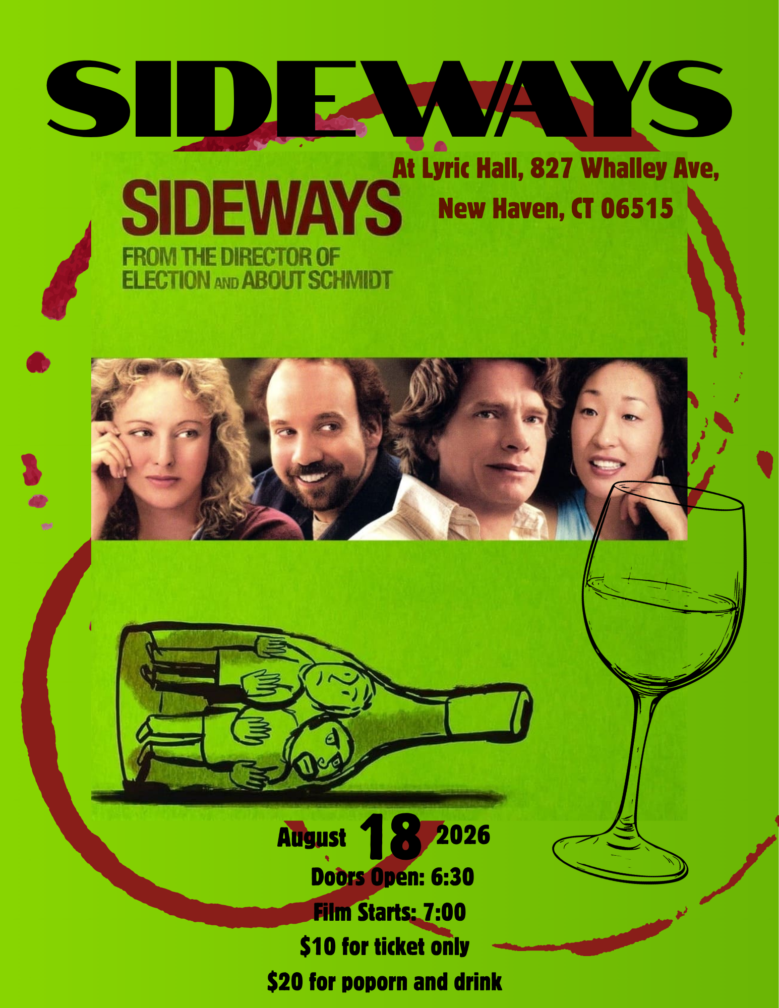 Screening at Lyric Hall: "Sideways"