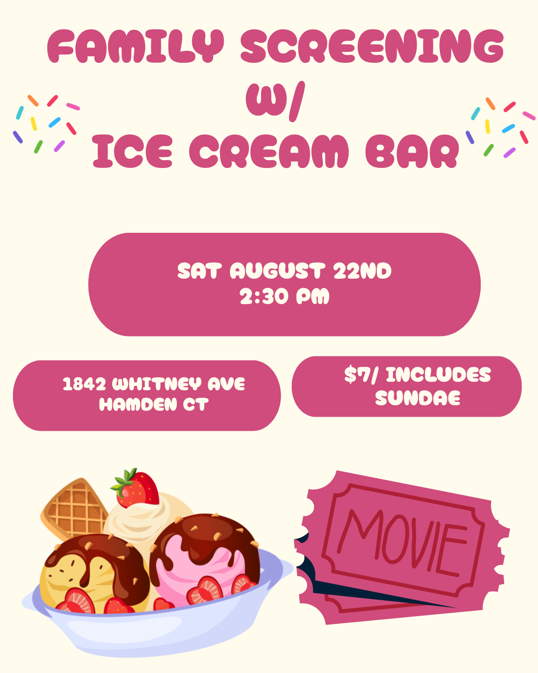 Family Screening + Ice Cream Bar