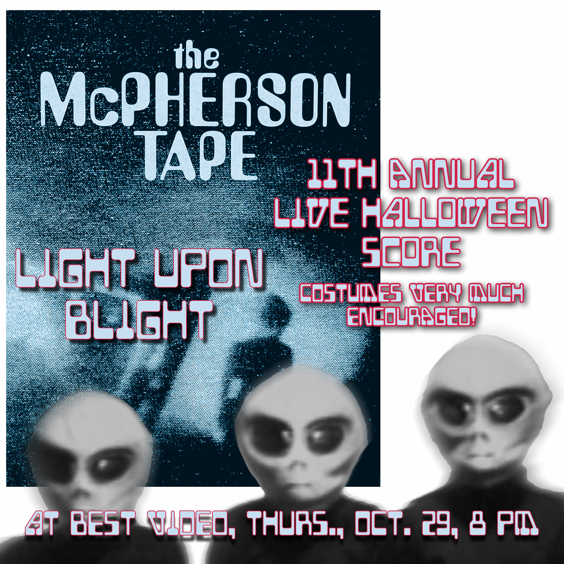 Annual Halloween Special Event: Light Upon Blight live score to scary movie