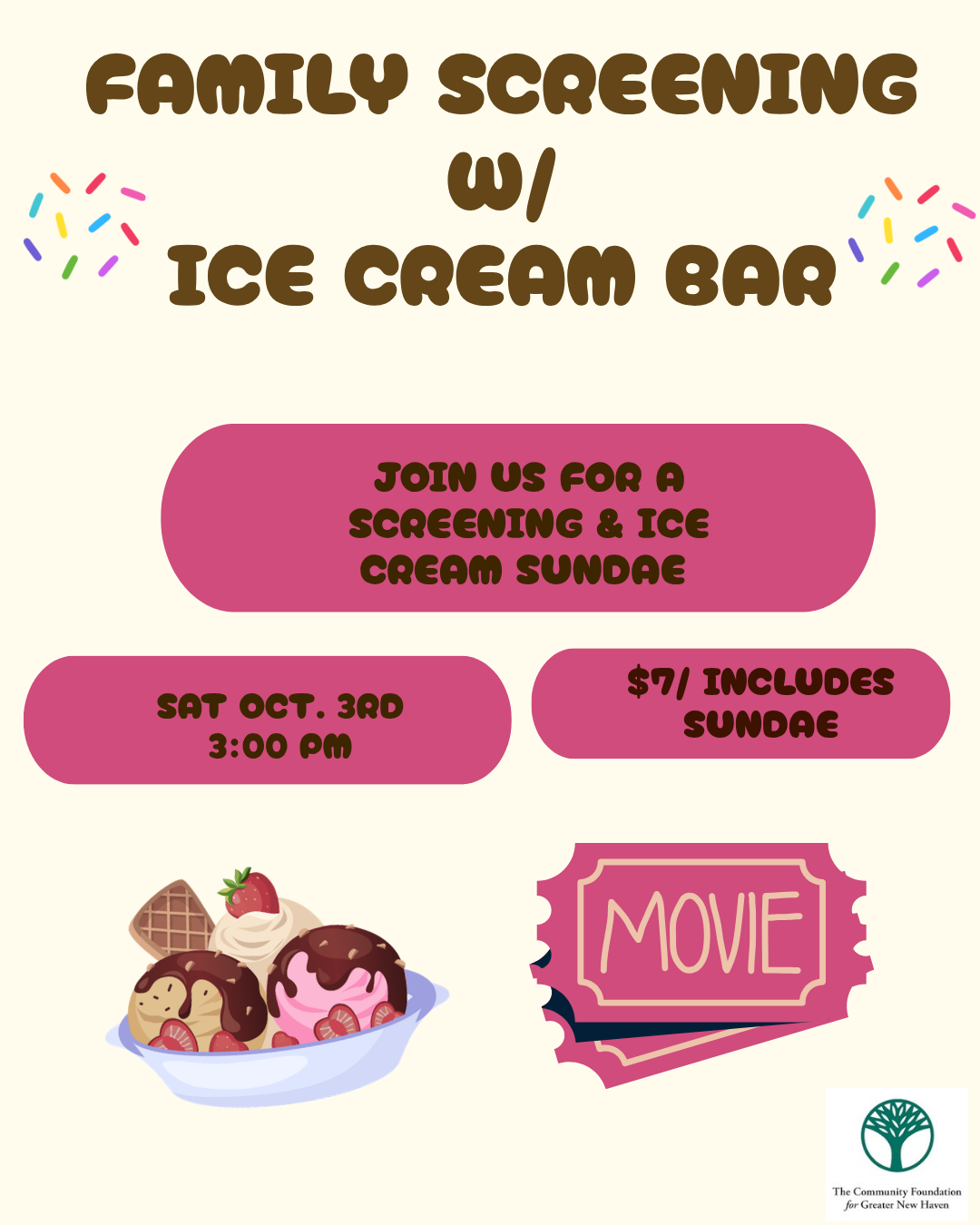 Family Movie Screening w/ Ice Cream