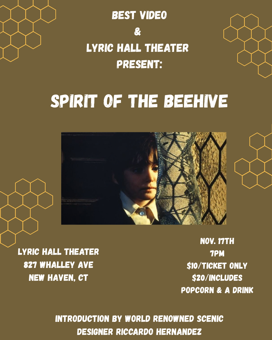 Screening @ Lyric Hall : Spirit of the Beehive