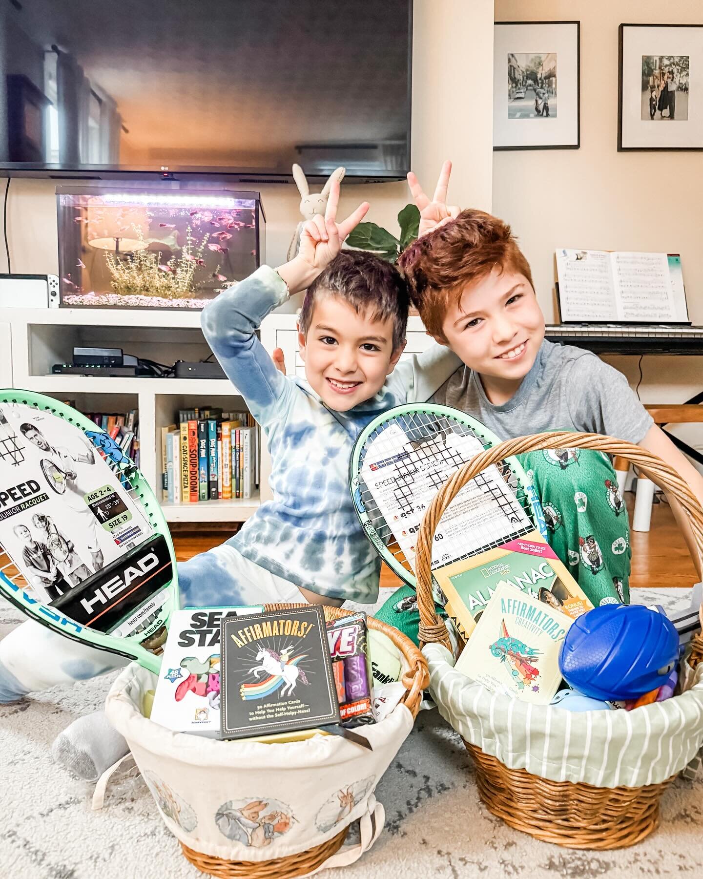 These little bunnies!! This year I was feeling all the feels as I kept thinking my boys were getting &ldquo;too big&rdquo; for certain holiday traditions. But as they leaped down the stairs with all the gusto of only those who believe, I found the ma
