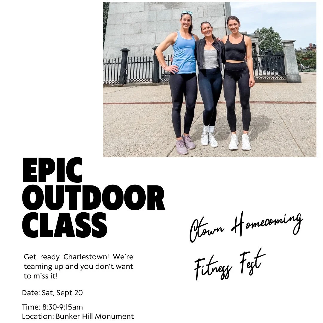 Get ready, Charlestown! Three of your favorite local fitness studios are teaming up for a fun, all-levels outdoor workout you won&rsquo;t want to miss. We&rsquo;re bringing the community together to celebrate movement, connection, and the strength th