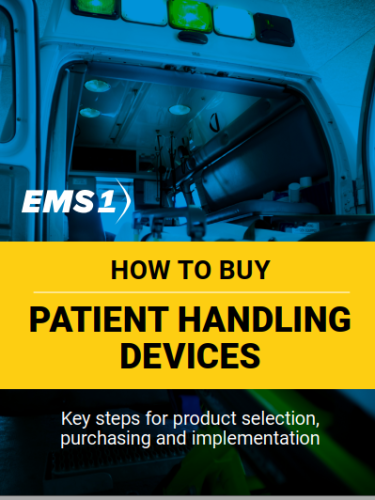 Safe patient handling and lift assist equipment supporting EMS and fire departments to eliminate manual lifting injuries