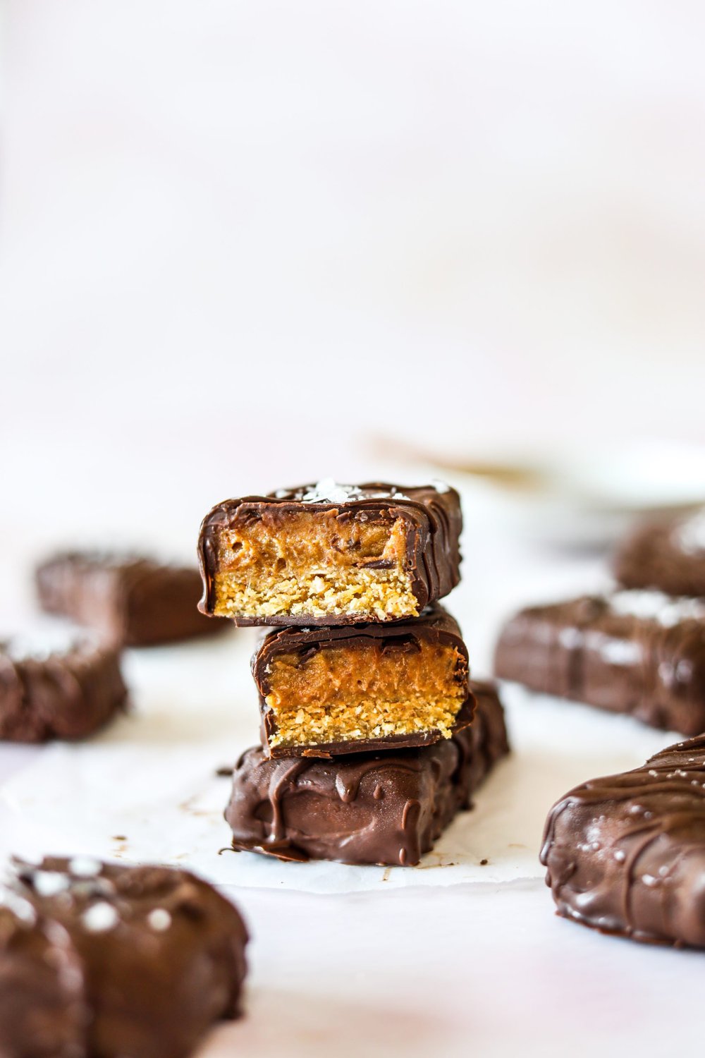 Chocolate Caramel Biscuit Bars — The Food Medic