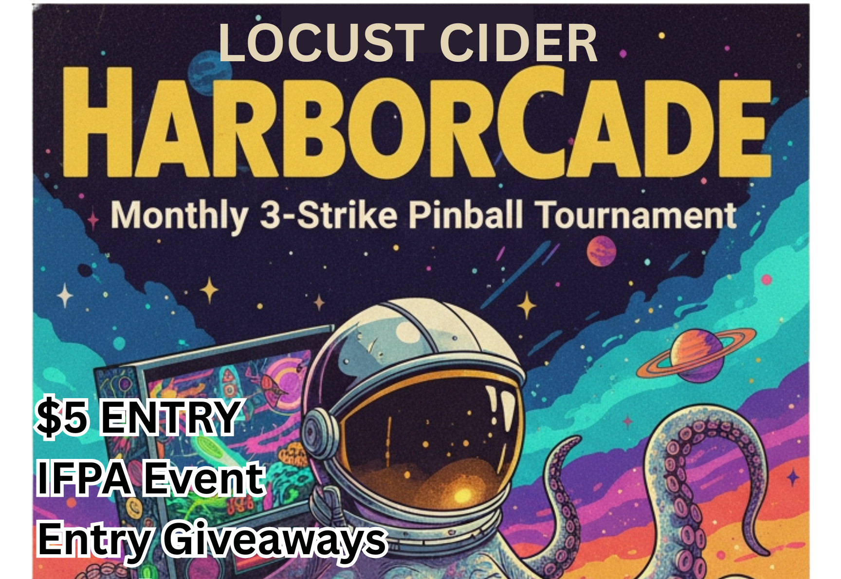 Harborcade Monthly Pinball Tournament