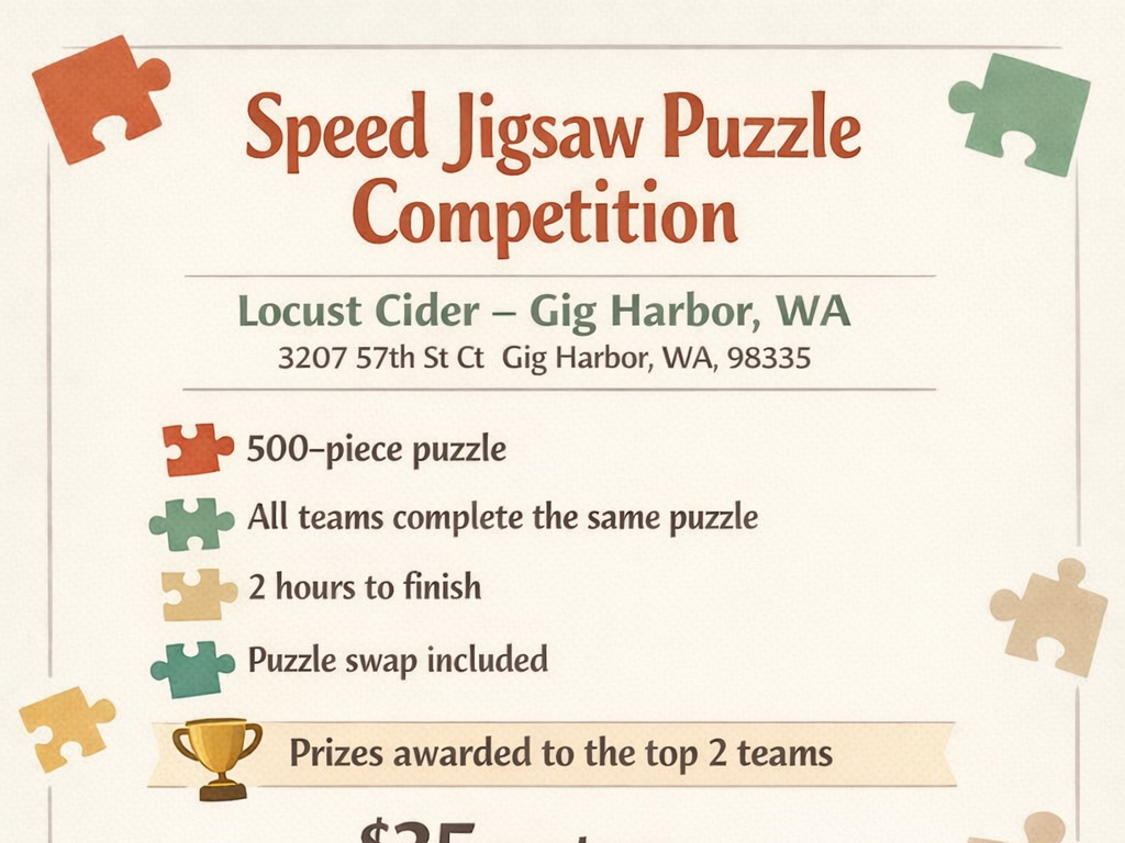 Speed Jigsaw Puzzle Competition &amp; Swap