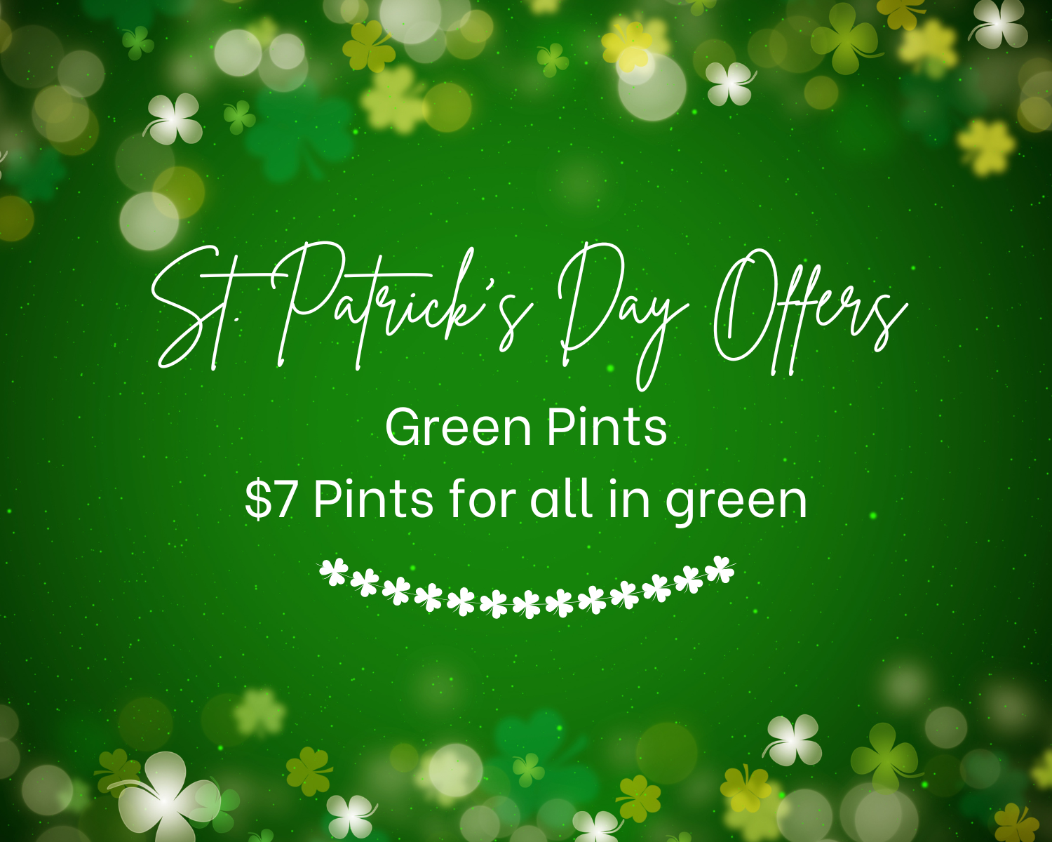 St. Patrick’s Day Offers