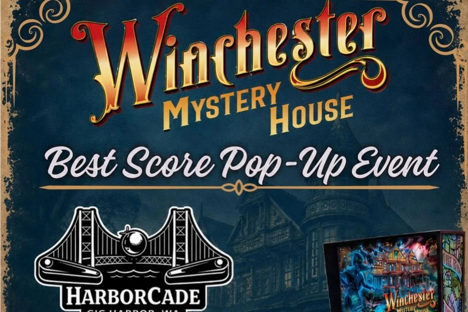 Winchester Mystery House Pinball Pop-Up Event