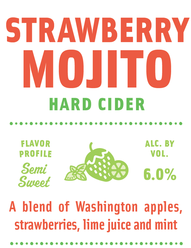 Strawberry Mojito Hard Cider — Locust Cider