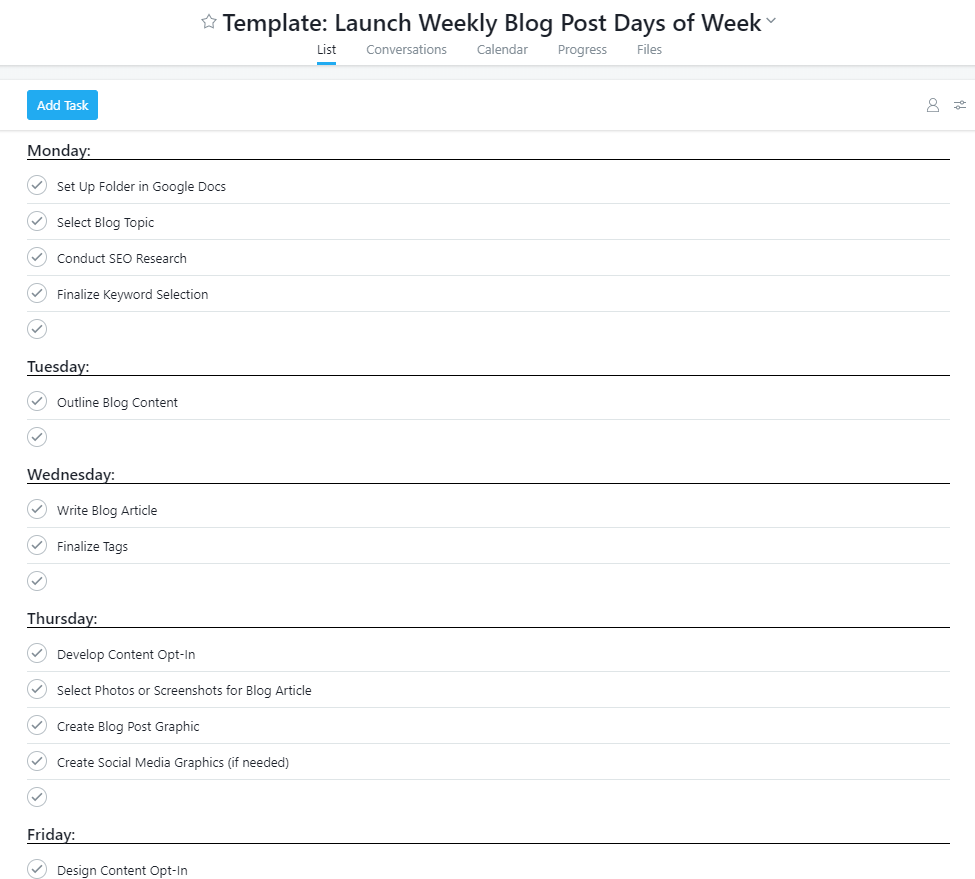 How to Create a Template in Asana (For Your Blog Posts)
