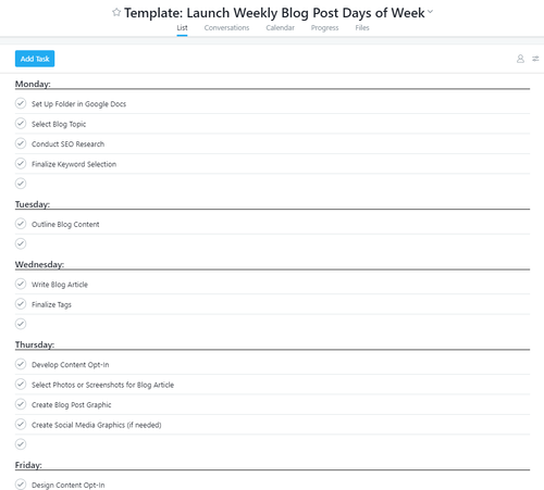 How to Create a Template in Asana (For Your Blog Posts)