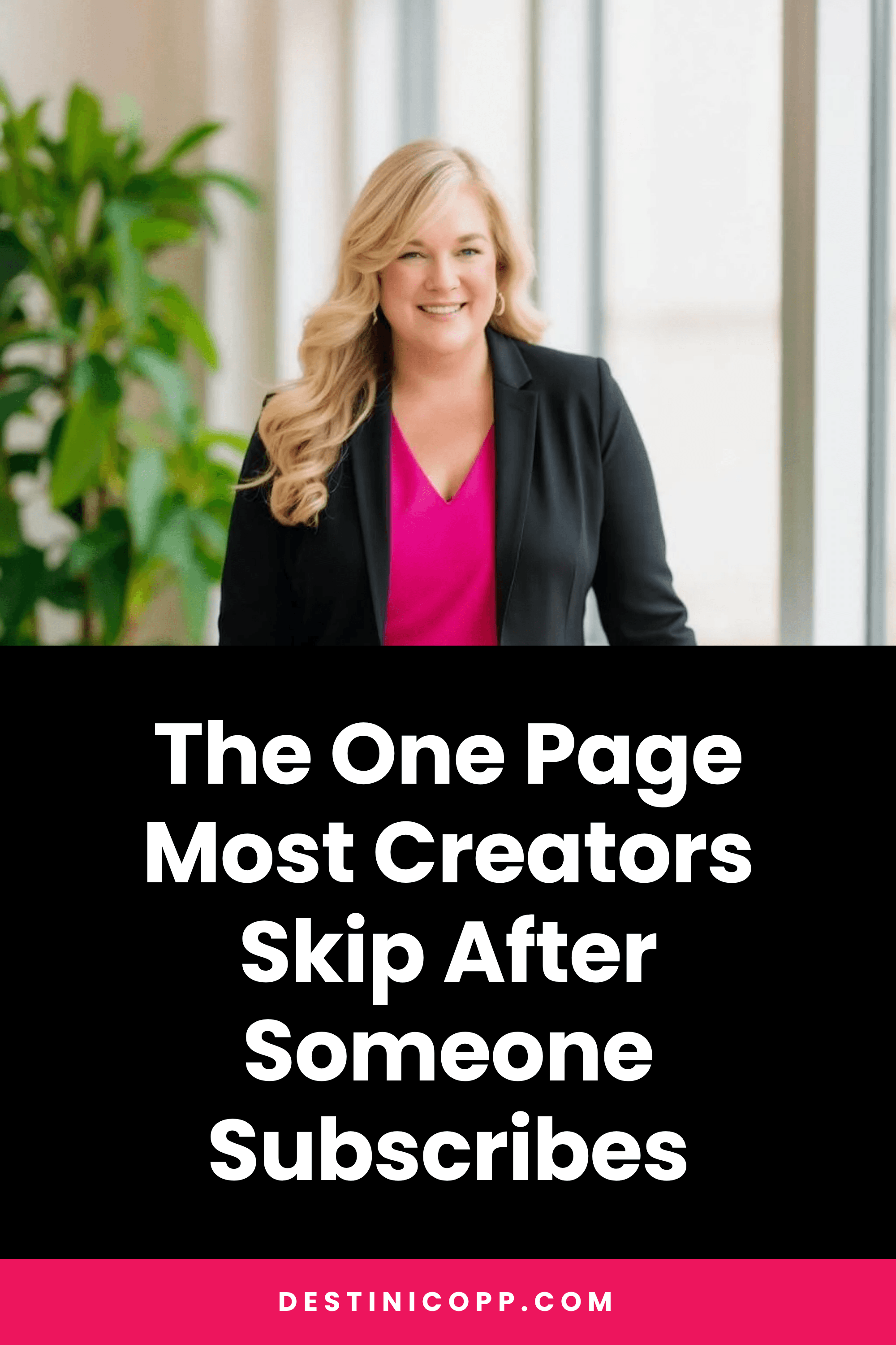 The One Page Most Creators Skip After Someone Subscribes