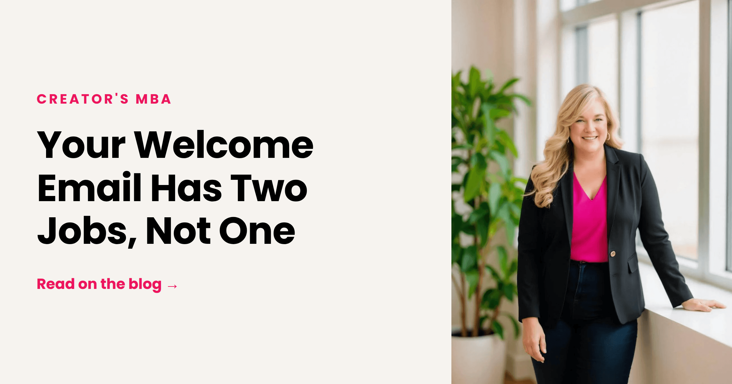 Your Welcome Email Has Two Jobs (Most People Only Do One)