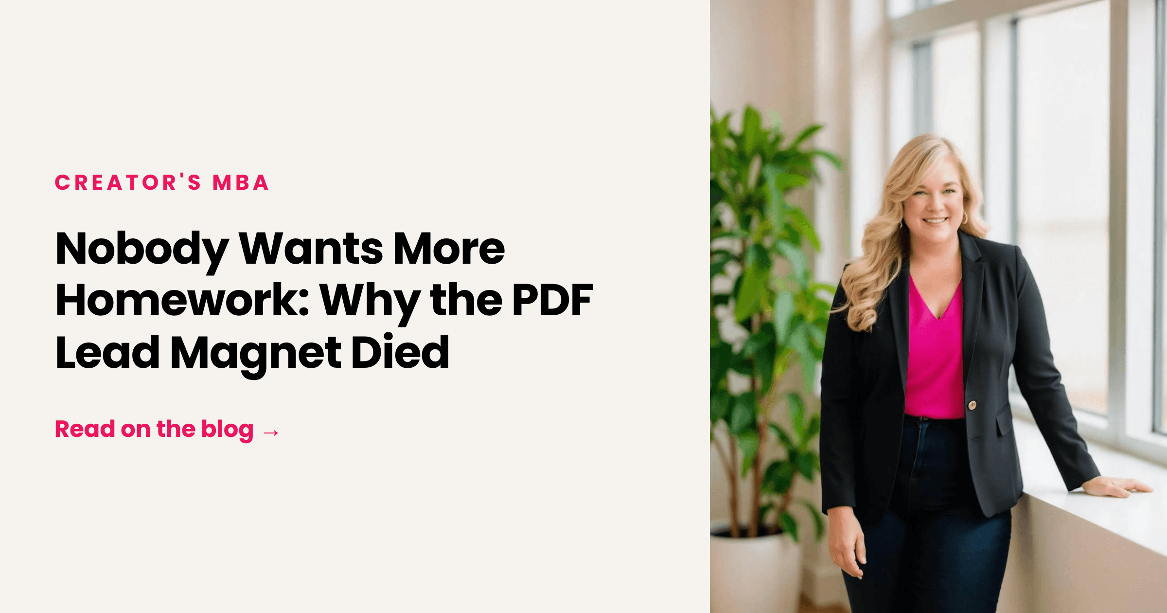 Nobody Wants More Homework: Why the PDF Lead Magnet Died