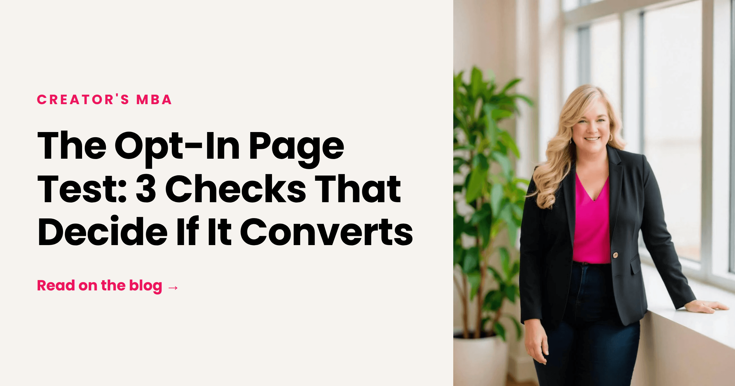 The Opt-In Page Test: 3 Checks That Decide If It Converts