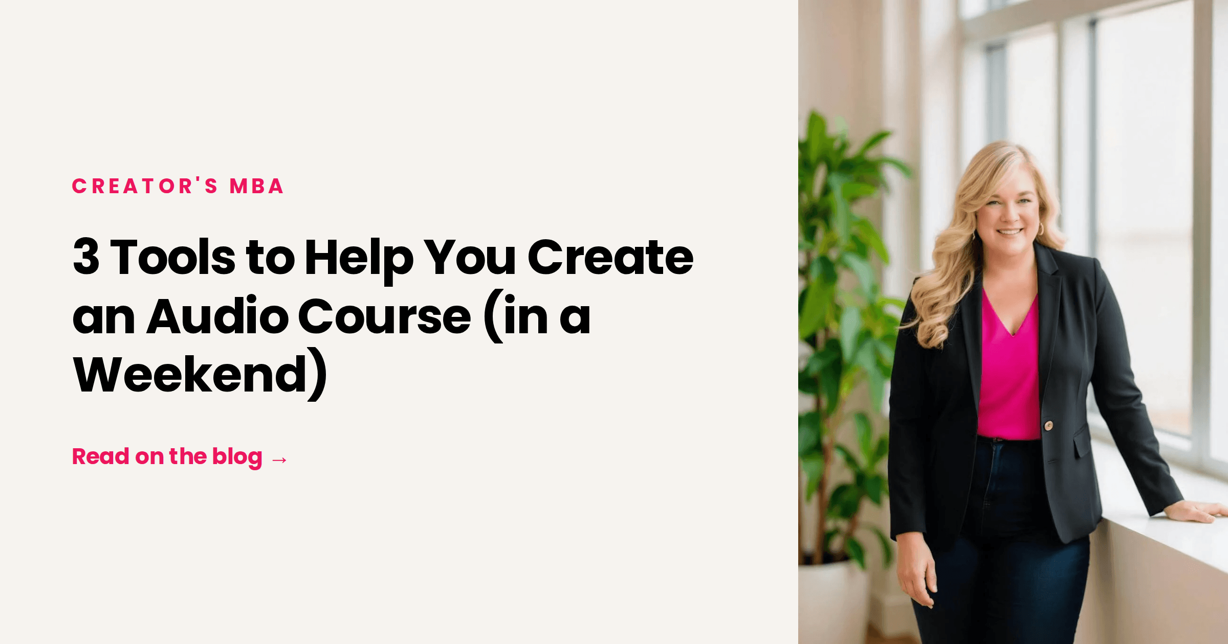 3 Tools to Create an Audio Course (in a Weekend)