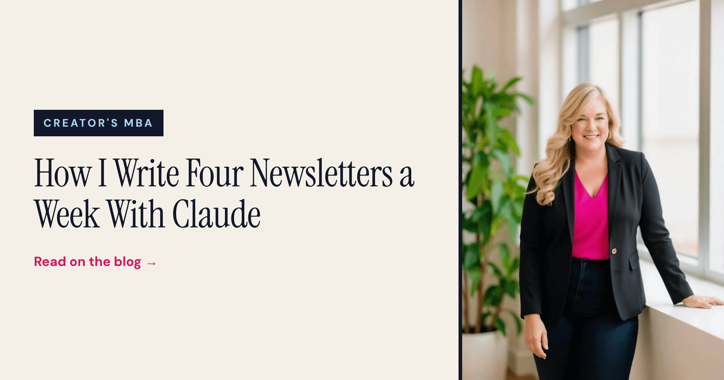 How I Write Four Newsletters a Week With Claude