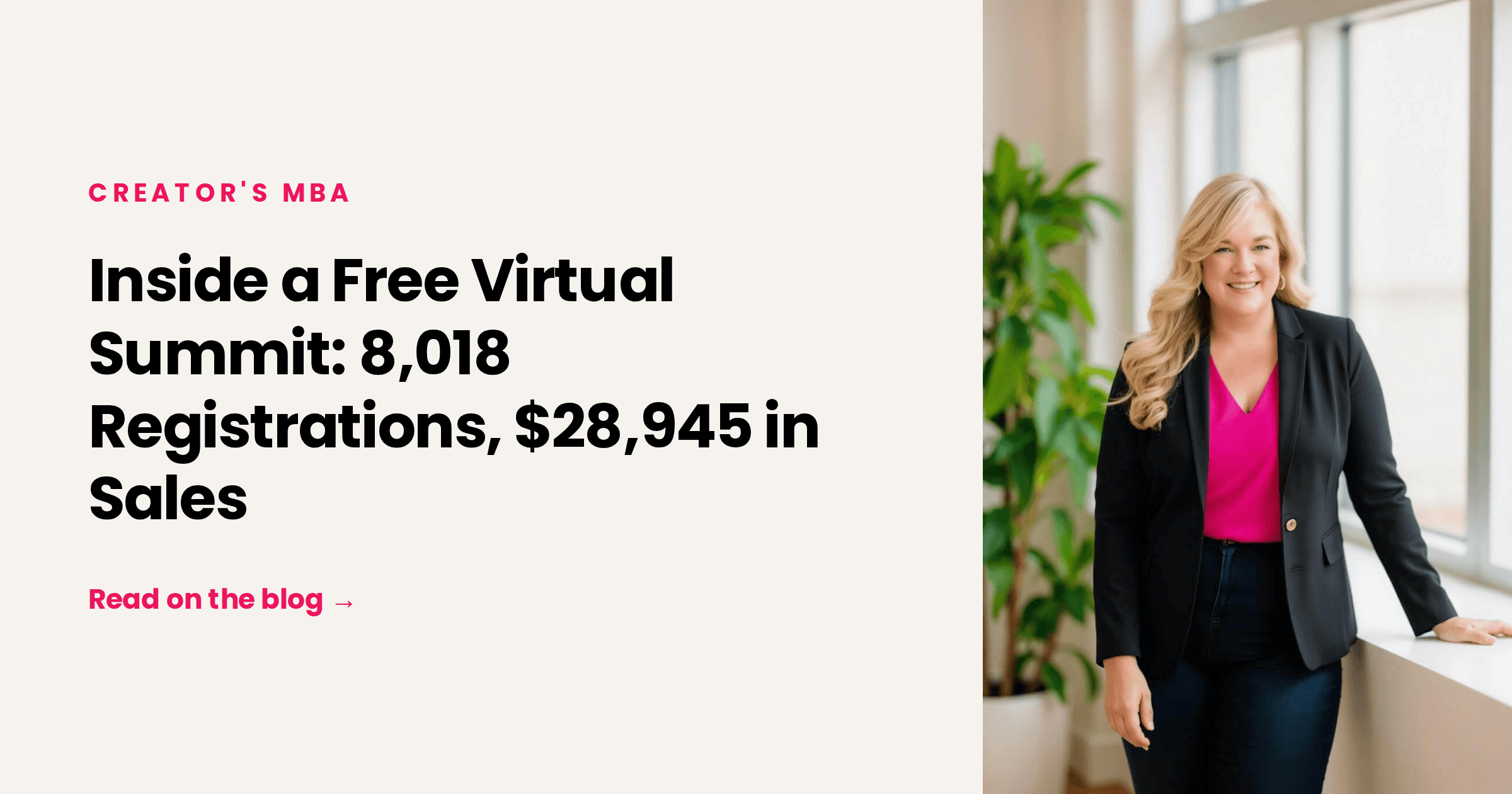 Inside a Free Virtual Summit: 8,018 Registrations, $28,945 in Sales